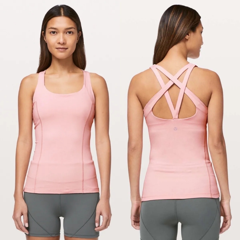 lululemon athletica Pink Strappy Back Tank Top